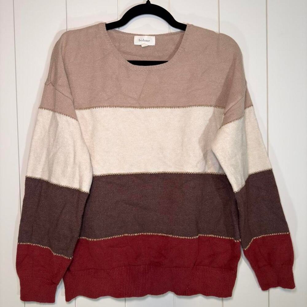 Bohme sweater with horizontal stripes